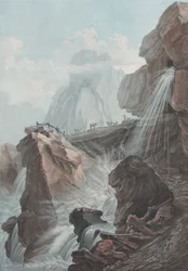 Ansicht des Wasserfalls von Gelten, 1785