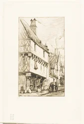 Ein altes Haus in Bourges