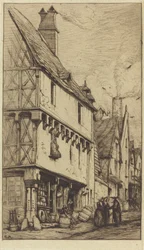 Altes Haus in Bourges, manchmal das 
