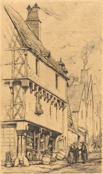 Altes Haus in Bourges, manchmal das 