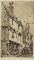 Altes Wohnhaus in Bourges, genannt „Haus des Musikers“