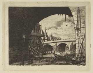 Torbogen, Pont Notre-Dame, Paris