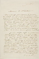 Charles Meryon Autographierter Brief