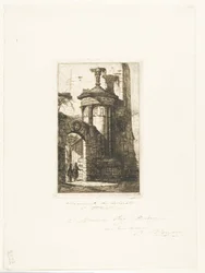 Eingang zum französischen Kapuzinerkloster in Athen