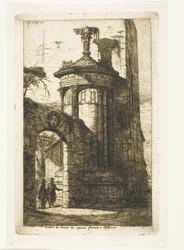 Eingang zum französischen Kapuzinerkloster in Athen