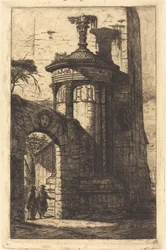 Eingang zum französischen Kapuzinerkloster in Athen