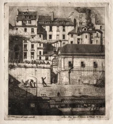 Radierungen von Paris: Das Leichenschauhaus