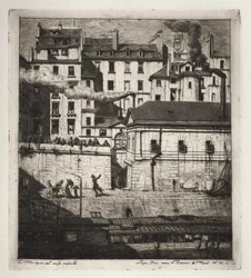 Radierungen von Paris: Das Leichenschauhaus