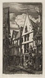 Radierungen von Paris: in Bourges