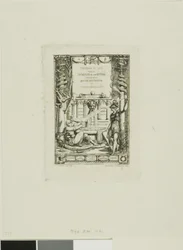 Frontispiz für den Katalog der Werke von Thomas De Leu