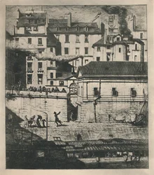 La Morgue, 3. Zustand, 9 18 x 8 18 Zoll, 1854, 1927