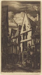 La Rue des Toiles, in Bourges