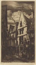 Die Rue des Toiles in Bourges