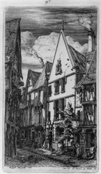 Die Rue des Toiles in Bourges