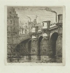 Pont-Neuf über die Seine in Paris (Eaux-Fortes sur Paris)