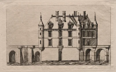 Das Schloss von Chenonceau, 1856
