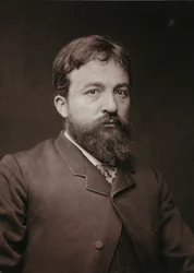 Album Artistique et Biographique, 5. Jahrgang, Salon 1885; Porträt von Pierre Fritel (1853-1942), französischer Maler, Bildhauer und Graveur