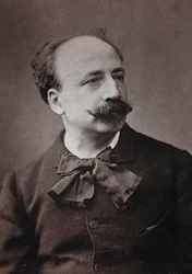 Album Artistique et Biographique, 5me année, Salon 1885; Porträt des französischen Malers Louis Deschamps (1846-1902)