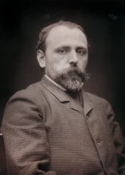 Album Artistique et Biographique, 6. Jahrgang, Salon 1885; Porträt des Malers Edouard Jean Dambourgez (1844-1931)