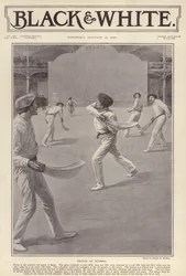 Der baskische Sport Pelota, gespielt in Olympia, London