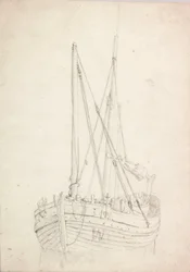 Studie eines Fischerbootes
