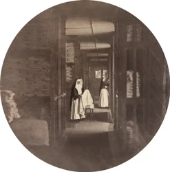 Asile Impérial de Vincennes: die Wäscherei, 1859