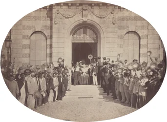 Asile Impérial de Vincennes: der 15. August, der Gruß an den Kaiser, 1859