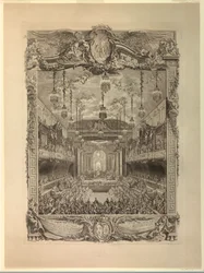Dekoration des Theatersaals
