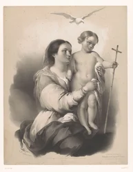 Madonna mit stehendem Kind auf ihrem Schoß (Studien ausgewählter Künstler, Serie)