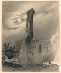 Ruinen einer mittelalterlichen Burg