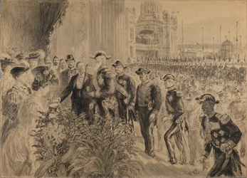 Eröffnung der Internationalen Ausstellung in Lüttich im Jahr 1905