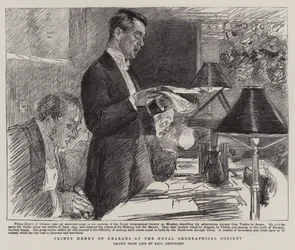 Prinz Heinrich von Orléans bei der Royal Geographical Society