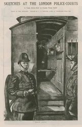 Skizzen bei den Londoner Polizeigerichten