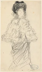 Stehende Frau