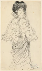 Stehende Frau, um 1900