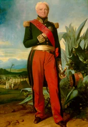Ganzkörperporträt von Thomas Robert Bugeaud de la Piconnerie (1784-1849), Herzog von Isly im Jahr 1844, Marschall von Frankreich im Jahr 1843 Generalgouverneur von Algerien Gemälde von Charles Lariviere (1798-1876) 1845