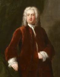 Porträt eines unbekannten Gentlemans des 18. Jahrhunderts, präsentiert als Porträt von Georg Friedrich Händel, 1737