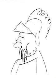 Mann mit Helm