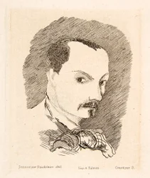 Selbstporträt von Charles Baudelaire