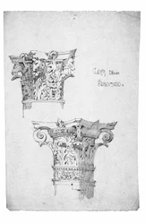 Kapitäle aus Bologna, 1891