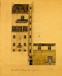 Erhebung des vorgeschlagenen Studios in Glebe Place und Upper Cheyne Walk