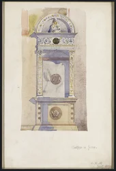 Studie eines Jesuitenaltars, Certosa di Pavia (1891)