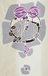 Moderne Reproduktion vom Original Mackintosh Schablone für Wanddekoration, Rosenmotiv, 1902