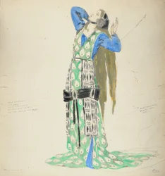 Kostümentwurf für Bellengere in Le Mort de Tintagiles, 1912