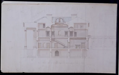 Entwürfe für Lough Crew House, County Meath, Irland, um 1825