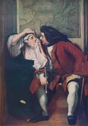 Eine Szene aus Tristram Shandy: Onkel Toby und die Witwe Wadman, 1829-1830