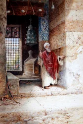 Der Eingang zur Moschee, ca. 1870