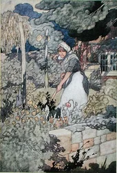Ein Cottage-Garten, veröffentlicht 1912