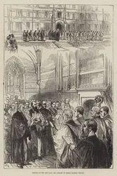 Eröffnung der neuen Halle und Bibliothek des Keble College, Oxford