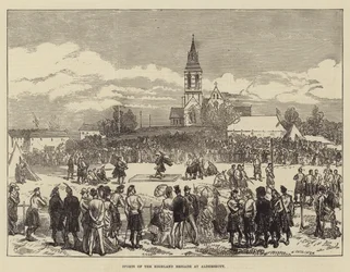 Sport der Highland Brigade in Aldershott